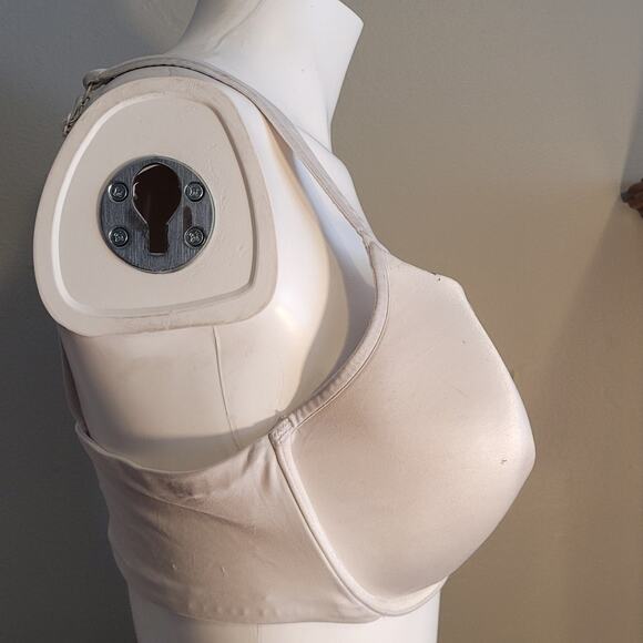 WARNER’S 01581 Easy Does It Underwire Bra 40D Beige Full Coverage Plus Size - Picture 5 of 8